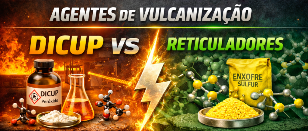 Agentes de Vulcanização: Tipo DICUP vs Reticuladores – Entenda as Diferenças