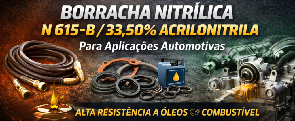 Borracha Nitrílica N 615-B com 33,50% de Acrilonitrila: Ideal para Aplicações Automotivas