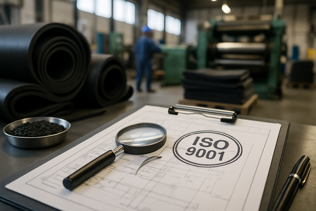 ISO 9001 borracha para uso industrial